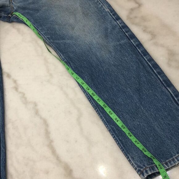 Vintage 1990 Levi’s 506 Orange Tabs 34x30 Relaxed Fit Straight Leg Made in USA - Picture 8 of 9